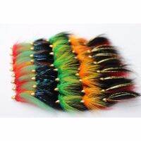 Tigofly 40 pcslot Cone Head Tube Fly 5 Assorted Colors Popular Streamer Fly Salmon Trout Steelhead Fly Fishing Flies Lures Set