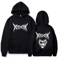 2023 NewJapan อะนิเมะ Berserk Guts Harajuku Hoodies เสื้อกันหนาว Gothic ฤดูใบไม้ร่วงฤดูหนาว Pullovers แฟชั่นแขนยาวผู้ชายเสื้อสีดำ