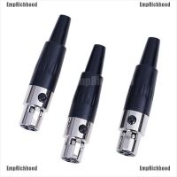 ไมโครโฟน 3 Pin Female Plug Mini ta3f XLR 1 ชิ้น