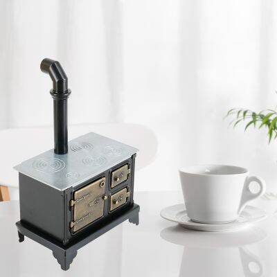 C5AA 1:12 Scale Mini Stove Chimney Model Dollhouse Miniature Accessories Kitchen Toy Doll House Furniture Decoration