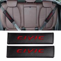 หุ้มเบลท์ หุ้มเข็มขัดนิรภัย Civic ดำ-แดง (1 ชุดมี 2 ชิ้น)