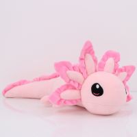 Axolotl สีชมพู45Cm ตุ๊กตาของเล่นน่ารัก Axolotl ตุ๊กตาแบบนิ่ม Stuffedl ตุ๊กตาสัตว์ผ้ากำมะหยี่เด็กผู้หญิงของเล่นของขวัญคริสต์มาสวันเกิด