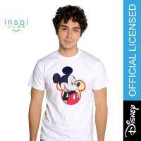 เสื้อยืดลําลองสําหรับผู้ชายแขนสั้นพิมพ์ลาย Disney I Heart Graphic ใหม่ Z7SM