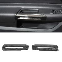 Gate Door Handle Decoration Trim Cover Trim For Ford Mustang 2015 2016 2017 2018 2019 2020 Car Inner Essory ABS Carbon Fiber