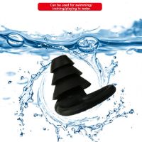 Soft Silicone Swimming Earplugs Waterproof Dust-Proof Spiral Sleep Soundproof Ear Plugs With Box Diving Water Sports Ear Clips