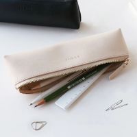 กระเป๋าเก็บของ HIV00โรงเรียนลายน่ารักซันนี่ชุดเครื่องเขียนกระเป๋าหนัง PU ที่วางปากกาดินสอสามเหลี่ยมกระเป๋าดินสอหนัง
