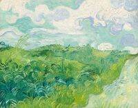 ศิลปินทุ่งข้าวสาลีสีเขียว Auvers: Vincent Van Gogh C Master1ชิ้นภาพพิมพ์ศิลปะคลาสสิกเครื่องตกแต่งฝาผนังไอเดียของขวัญโปสเตอร์การเดินทาง