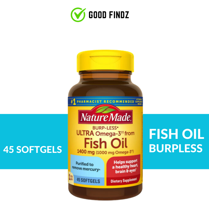 Nature Made FISH OIL Burpless 45 Softgels Lazada PH