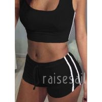 Rs♪-Women Yoga Set Running Pant Gym Workout Fitness Clothes Tight Sports