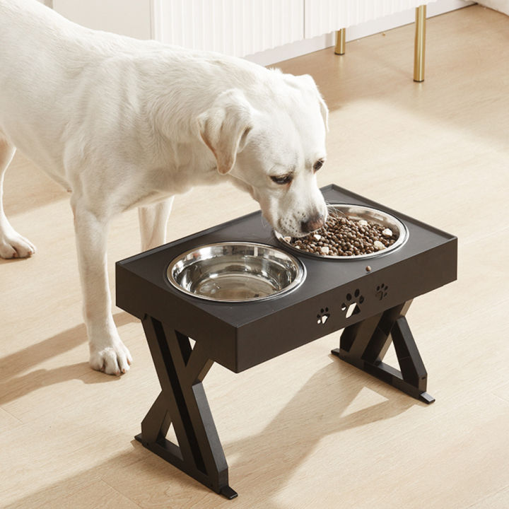 large-dog-food-bowl-elevated-adjustable-stainless-steel-double-bowl-container-lift-tabel-pet-drinking-water-feeder-with-stand