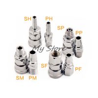 อุปกรณ์นิวเมติกท่ออัดอากาศ Quick Coupler Plug Connector Sp Pp Sm Pm Sh Ph Sf Pf