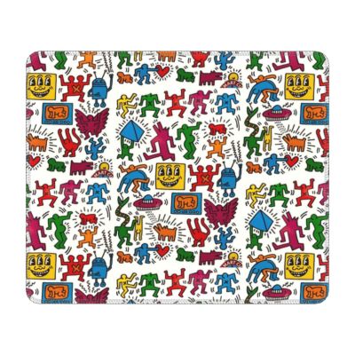 Haring Graffiti Mouse Pad Custom Non-Slip Rubber Gamer Mousepad Accessories Keith Abstract Dancers Pop Art Office PC Desk Mat