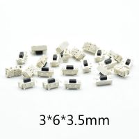 50pcs white black Micro Tact Switch Touch 3*6*3.5 3x6x3.5 SMD For MP3 MP4 Tablet PC Button Bluetooth Headset Remote Control