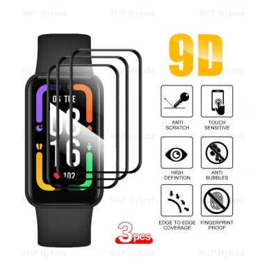 3PCS 9D Curved Screen Soft Glass For Xiaomi Redmi Smart Band Pro Protector Glass Redme Smart BandPro Smart Wristband Strap Film