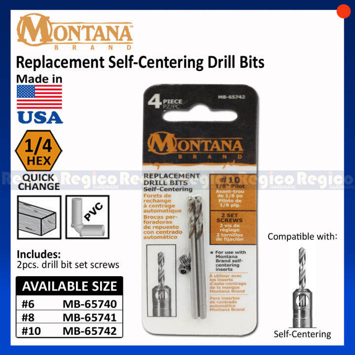 Montana Replacement SelfCentering Drill Bits Regico Hardware Lazada PH