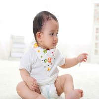 20ชิ้นล็อตผ้าฝ้าย2ชั้น bibs ทารกเด็กผ้าขนหนูกันน้ำ bandanas สามเหลี่ยมเรอน้ำลายทารกเด็กวัยหัดเดินวงเบาะแส