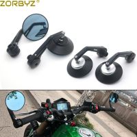 ZORBYZ Black CNC Aluminium Round Handlebar end Side Mirror With thread inside For Benelli Leoncino 250 500 800 502c 752s