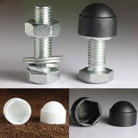 10Pcs Hexagon Bolt Nut Dome Protection Caps Covers Exposed Hexagon Plastic PE Black White Covers Protection M4 M5 M6 M8 M10 M12