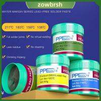 ZOWBRSH 138 183องศา ฟลักซ์การบัดกรี ปราศจากสารตะกั่ว อุณหภูมิปานกลางต่ำ วางประสานฟลักซ์ ใช้งานได้จริง แผ่นดีบุก สำหรับ A9 A10ชิป A11 CPU การบัดกรีโทรศัพท์