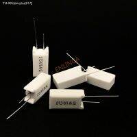 ♞ 5 Pcs 5W Vertical Cement Resistance 0.05 100K Ohm 5 0.1R 0.15R 0.22R 0.25R 0.39R 0.47R 1R 10RJ 100R 150R Ceramic Resistor