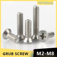 【LZ】 10/50pcs M2 M2.5 M3 M3.5 M4 M5 M6 M8 GB819 A2-70 304 aço Inoxidável Cruz Phillips Rebaixada Plana Cabeça Do Parafuso Parafusos