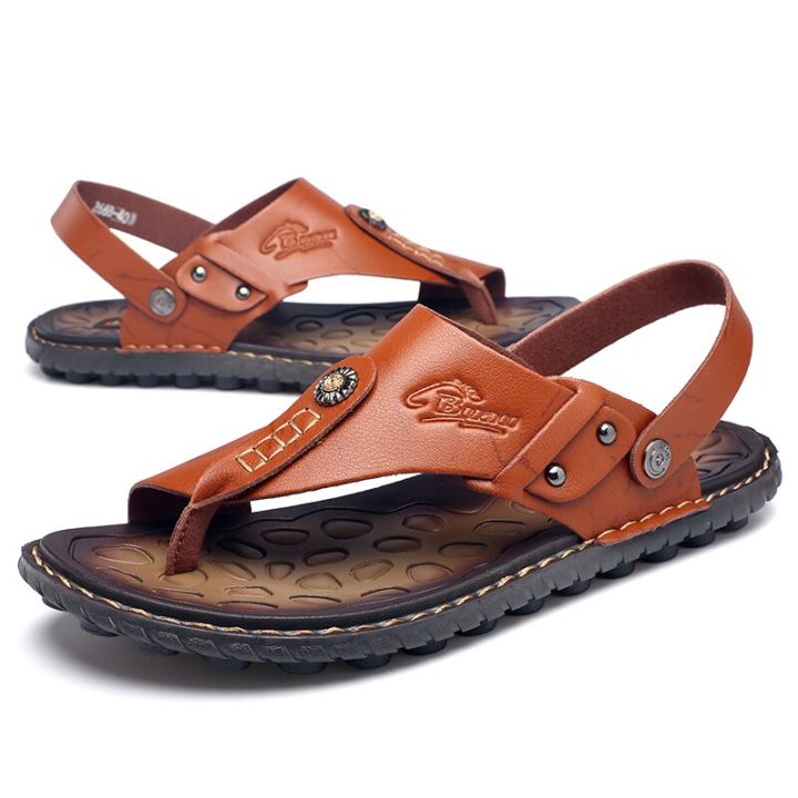 Buwch Best Branded High Quality Wholesale Priced Genuine Leather Sandals  for Men