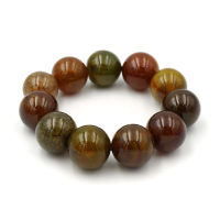 CRACKED AGATE หินเกล็ดมังกร  ขนาด 18 มม. สร้อยข้อมือหินแท้ by siamonlineshop