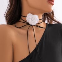 【DT】hot！ 9 Colors Goth Big Choker Necklace Adjustable Rope Chain Wed Accessories