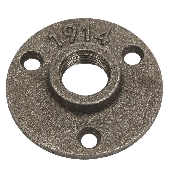 10pcs-alloy-cast-iron-3-holes-65mm-dn15-flange-pipe-base-thread-floor-flange-aluminum-alloy-floor-flange