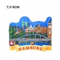 {6shop Department Store} BremenFrankfurtHamburg เบอร์ลินแม่เหล็กตู้เย็นของที่ระลึกสำหรับนักท่องเที่ยว3d เรซิ่นที่ติดตู้เย็นแม่เหล็กของขวัญตกแต่งบ้าน