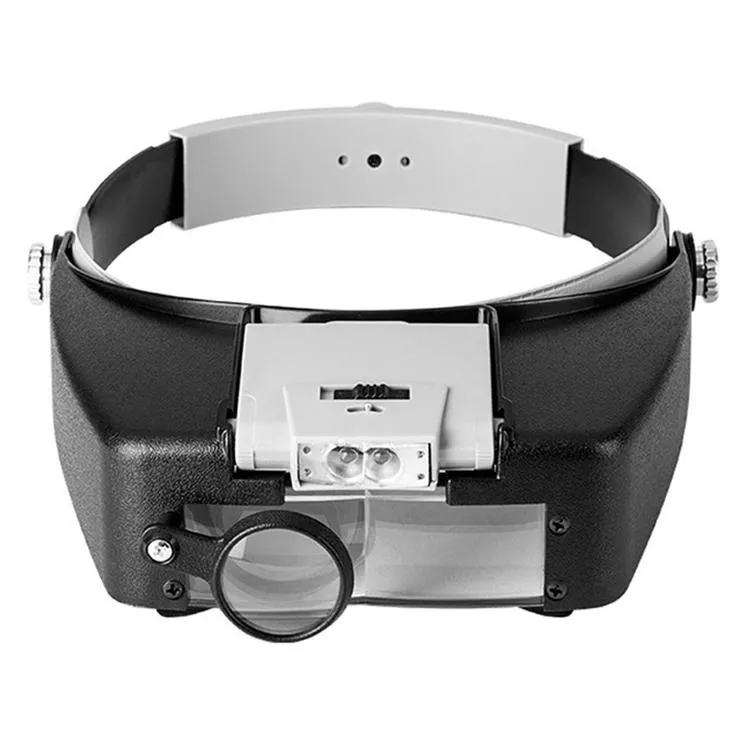 Head Mounted Magnifier With LED Light 10X 8.5X 3X 1.5X Jewelers Magnifying  Glass Loupe Headset Headband For Hobbies Hands Free Magnifying Glasses For  Close Work Reading Hobbies Watch pretty good