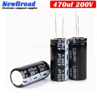 10PCS Original aluminum electrolytic capacitor 470UF 10V 16V 25V 35V 50V 63V 100V 200V plug-in multi specification 470UF Black