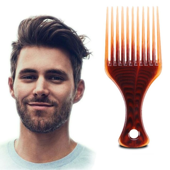 Magicacademy Professional Pick Comb Anti Static Plastic Fork Hairbrush Curly Hair Brush Comb 