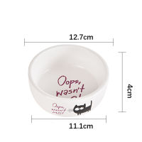 Ceramic Cat Bowl Feeder Pet Dog Feeding Food Bowls Puppy Lovely Feeder Dish Bowel Food Water Small Cat Dog Pet Supply Wholesale