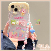 ไอศกรีมขนมเคสสำหรับ Realme C25 C20 C11 C15 C30 C17 C35 C21Y C12 C20A C25Y C3 C31 C25s C21 50A สร้อยข้อมือลูกปัด C33 C55 Realme 5 5i 5วินาที7i Narzo 20 30A น่ารักเค้กลูกแมวที่คลุมตุ๊กตา