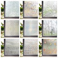 More Styles 3D Rainbow Window Privacy Stained Glass Window Film Anti Look Heat Insulation Window Sticker Vinyl for Glass Windows Window Sticker and Fi