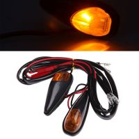 12V 5W Mini Motorcycle LED Turn Signal Blinker Indicator Light Amber Blinker 2PCS LED Turn Signal Amber Indicator LampSignal Light Assemblies Parts