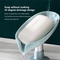 Soap Box Creative Draining Soap Storage Rack Punch-Free Suction Cup Personalized Cute Household Shelf Bathroom Artifact Soap Dishes