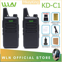 [จัดส่งจากกทม] เครื่องส่งรับวิทยุ. Wln Kd - C1 วิทยุสื่อสาร 16 Channel Ham Radio Uhf 400-470 Mhz Mini walkie-talkie Handheld สีดํา กู้ภัยกลางแจ้งโรงแรมเครื่องส่งรับวิทยุไร้สายสำหรับไซต์ก่อสร้างโยธา