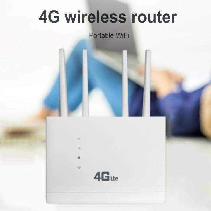 4g-เราเตอร์ไร้สาย-us-eu-plug-เราเตอร์อินเตอร์เน็ตไร้สายเสาอากาศภายนอกฮอตสปอตไร้สายซิมการ์ด4พอร์ตเครือข่ายสำหรับสำนักงานบ้าน