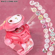 Baolongxin kulomi Đồng hồ máy chiếu quế chó Hello Kitty KT giai điệu Đồng
