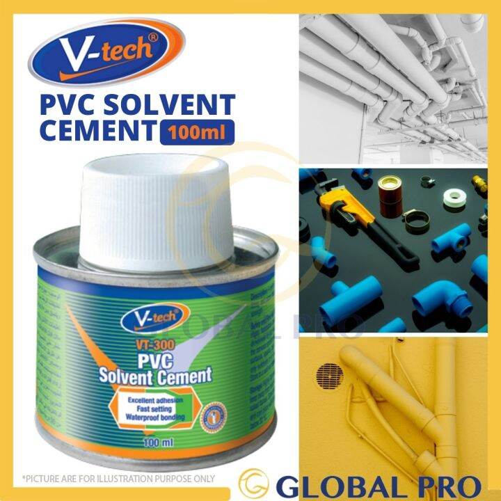 [READY STOCK] VTECH VT300 PVC Solvent Cement 100ml Clear Color Bond