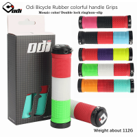 Odi Bicycle Handlebar Grips Non-slip Shockproof Double Locking Ring Soft Rubber durable Mixed colourful MTB grips BMX Bike Parts Handlebars