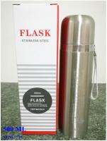 FLASK STAINLESS STEEL กระติกน้ำเก็บความร้อน กระบอกน้ำเก็บความเย็น กระติกน้ำสูญญากาศ สแตนเลสแท้ ขนาดความจุ 500 ML ราคา 650 บาท