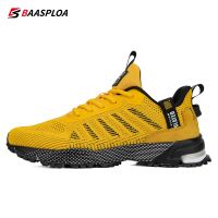 Mens Running Shoes Baasploa 2022 Male Sneakers Shoes Breathable Mesh Outdoor Grass Walking Gym Shoes For Men Plus Size 41-50