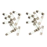 20Pcs 250V 0.5A 500MA Fast Blow Ceramic Fuses Tubes 5mm x 20mm