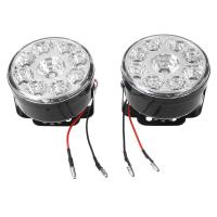 2x 9LED Round Daytime Driving Running Light DRL Car Fog Lamp Headlight