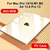 เคสแล็ปท็อปคริสตัลใสสำหรับ 2022 2023 Macbook air m2 m1 A2941 A2681 13.6 inch case cover Pro 13 14 16 inch A2338 A2337 พร้อมเปลือกแข็งพลาสต