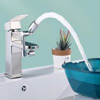 Universal 1080° Rotation Extender Faucet Aerator Plastic Splash Filter Kitchen Washbasin Faucets Bubbler Nozzle Robotic Arm
