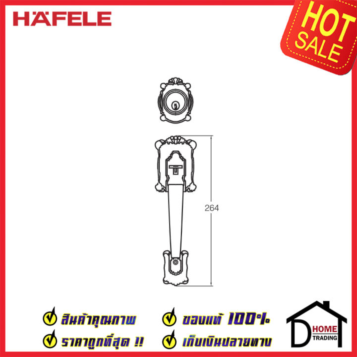 ถูกที่สุด-hafele-มือจับหลอก-ซิงค์อัลลอยด์-dummy-door-handle-สีทองแดงรมดำ-489-94-325-มือจับประตูหลอก-ด้ามจับประตูหลอก-ประตู-เฮเฟเล่-ของแท้-100